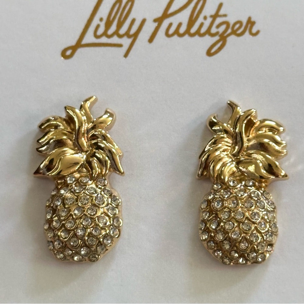 Lilly Pulitzer pineapple earrings